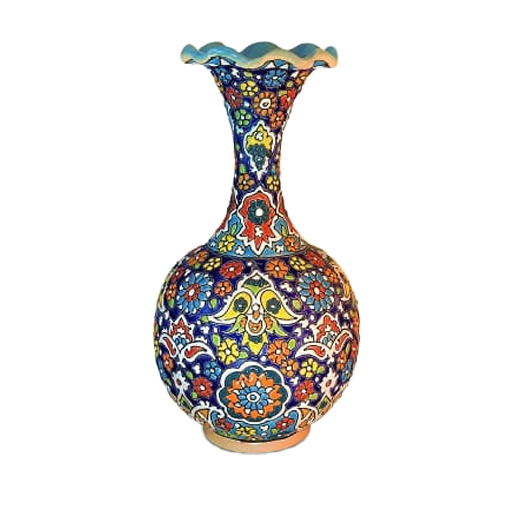 گلدان میناکاری سفالی مدل min7