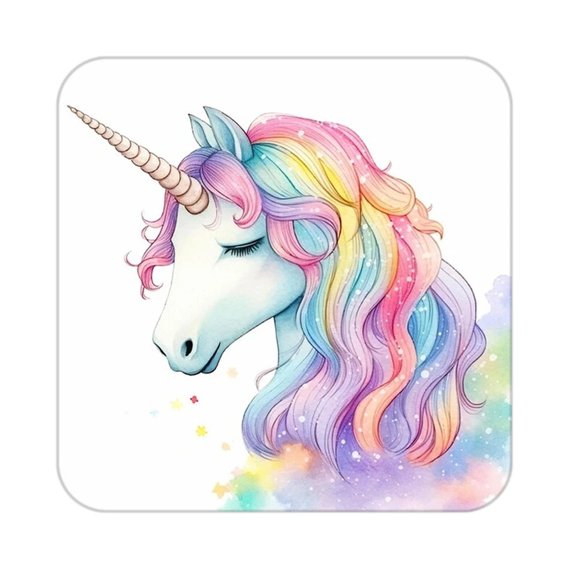 زیر لیوانی کاکتی طرح اسب تک شاخ و یونیکورن مدل mp33030