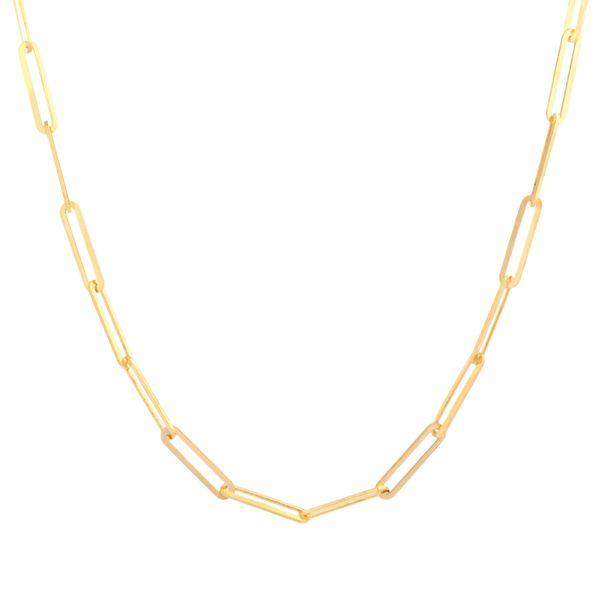 زنجیر طلا 18 عیار زنانه طلای مستجابی مدل گلستانه لیزری 40 کد T873