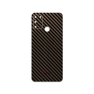 MAHOOT Glossy-Brown-Fiber Cover Sticker for Honor 9A