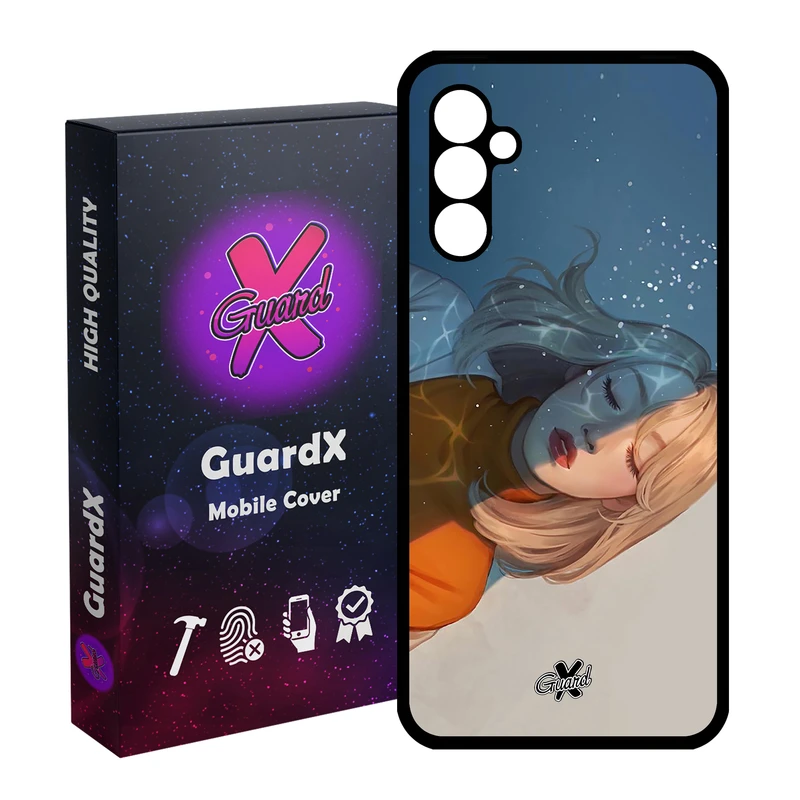 کاور گارد ایکس طرح Girl مدل Glass10013 مناسب برای گوشی موبایل سامسونگ Galaxy A24/A24 4G/M34 5G