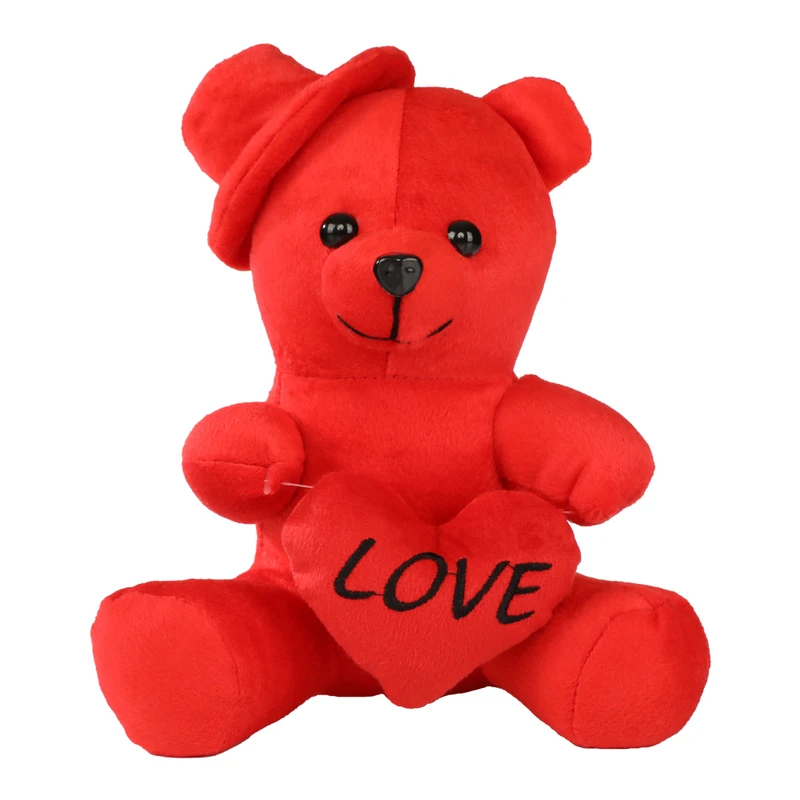 عروسک مدل خرس پولیشی کلاهدار ارتفاع 20 سانتی متر