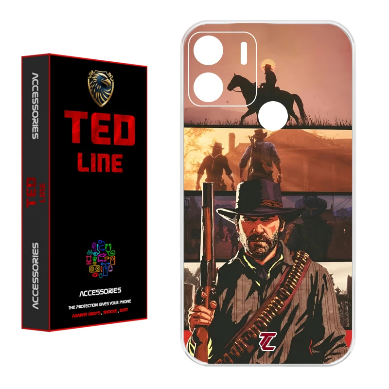 کاور تدلاین طرح رد دد ریدمپشن کد 1201 مناسب برای گوشی موبایل شیائومی Redmi A1 Plus / A2 Plus / Poco C51