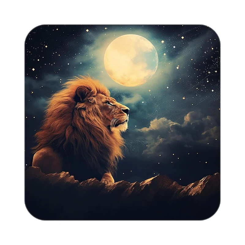 زیر لیوانی کاکتی طرح شیر مدل mp24182