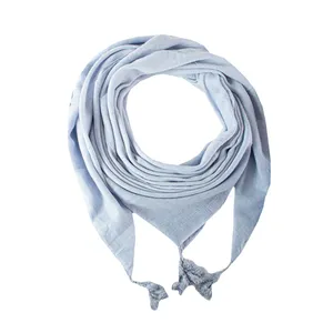 روسری زنانه مدل نخی ساده منگوله دار 900