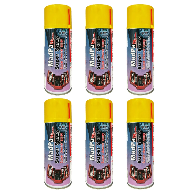 اسپری تمیز کننده انژکتور و دریچه گاز گروه مدپا مدل سوپر حجم 400 میلی لیتر بسته 6 عددی