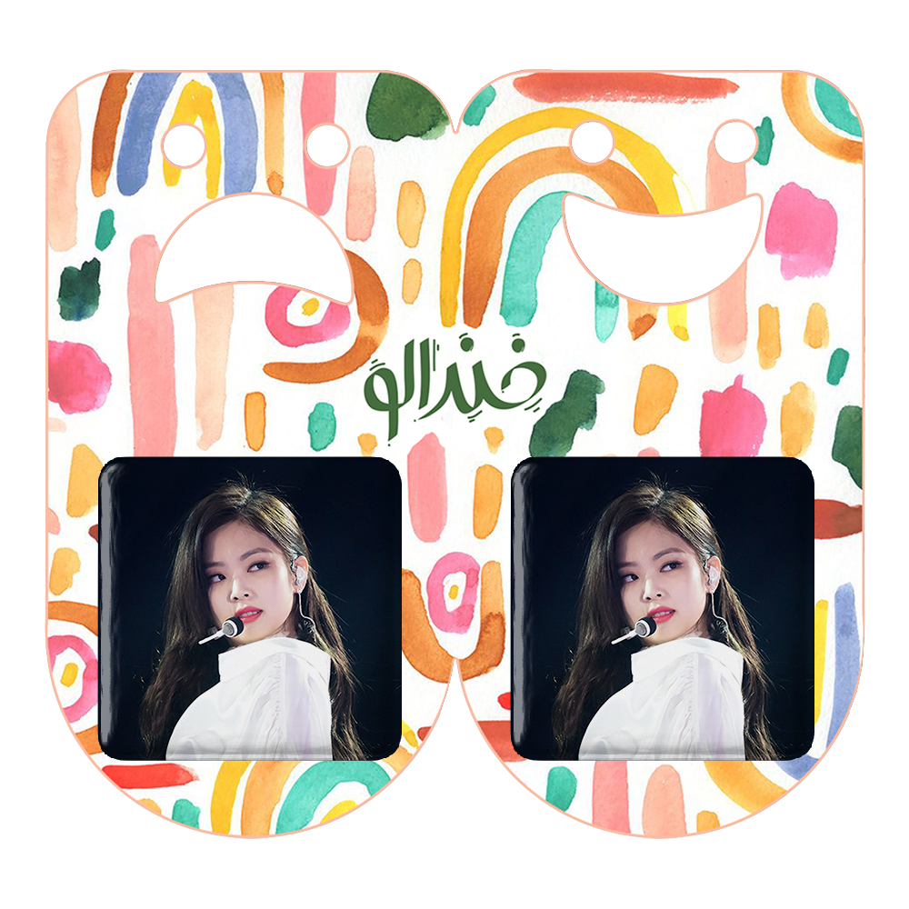 پیکسل خندالو مدل جنی بلک پینک کد 14068 به همراه مگنت