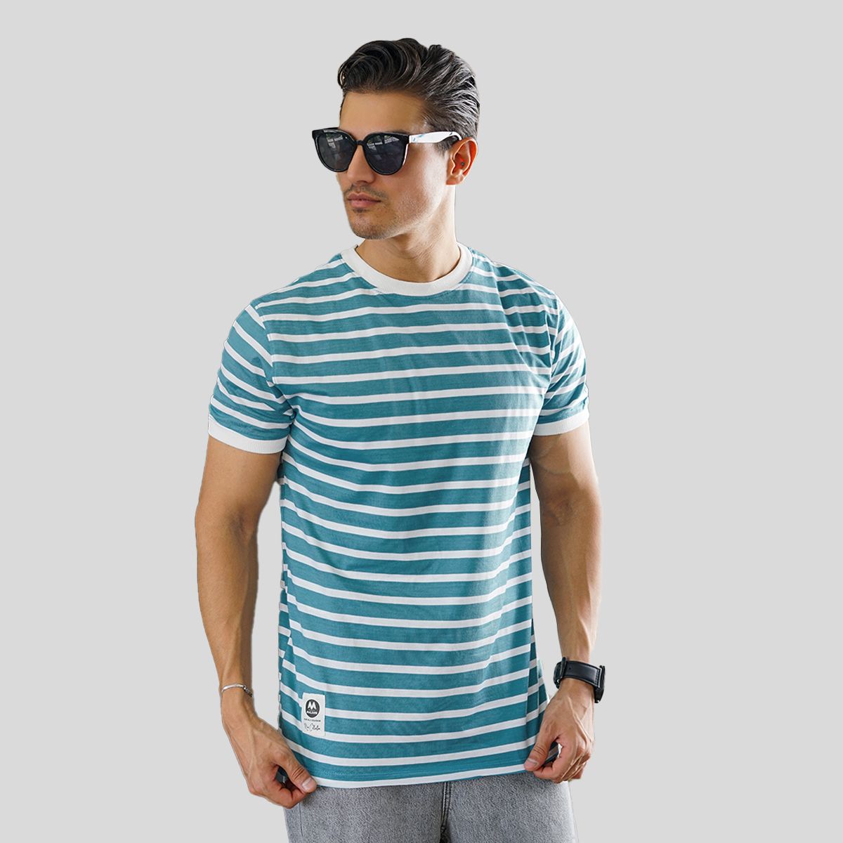 تی شرت آستین کوتاه مردانه مالدینی مدل t-423 -  - 2
