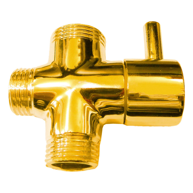 سه راهی دوش حمام مدل برنجی