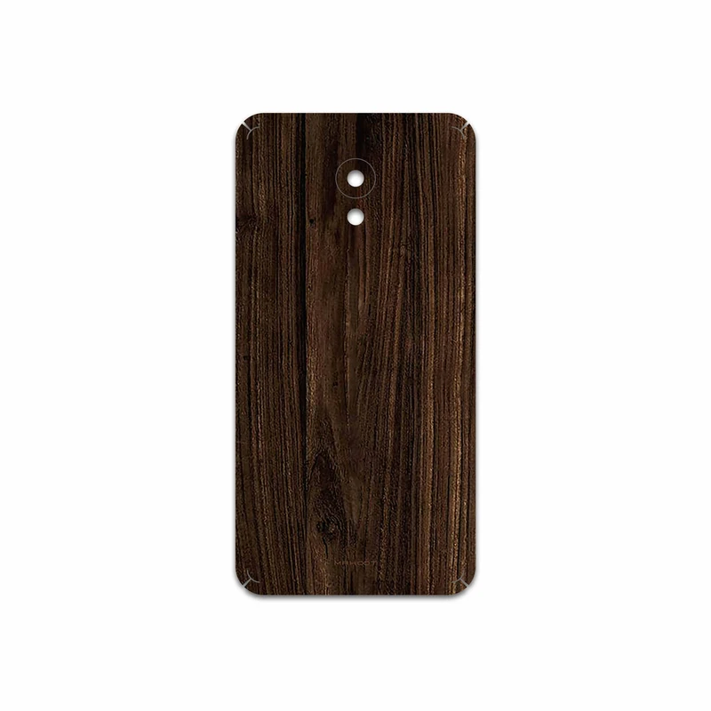 برچسب پوششی ماهوت مدل Dark Walnut Wood مناسب برای گوشی موبایل میزو M5