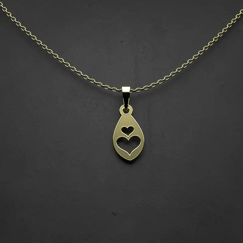 گردنبند طلا 18 عیار زنانه مدوپد مدل هندسی کد CA10141