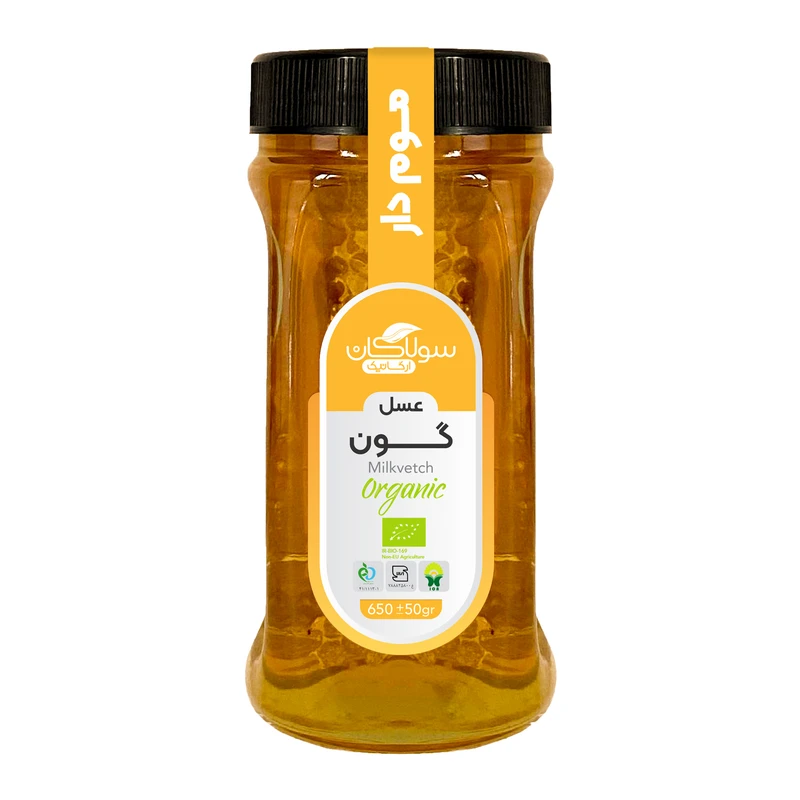 عسل ارگانیک گون با موم سولاکان - 685 گرم