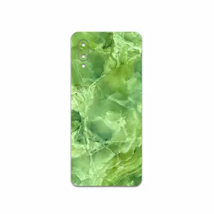 MAHOOT Green-Crystal-Marble Cover Sticker for Samsung Galaxy A02