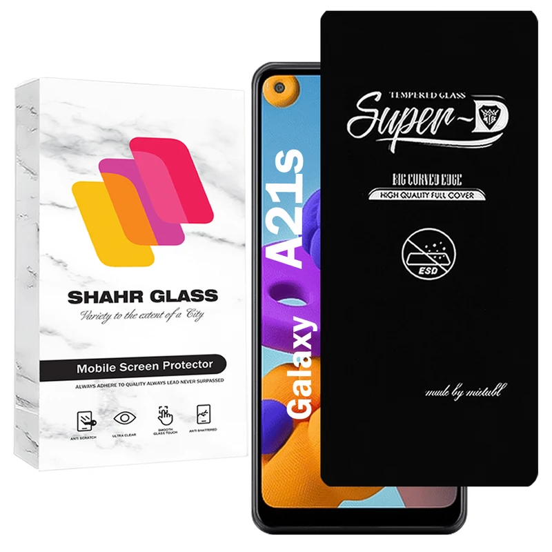 محافظ صفحه نمایش شهر گلس مدل SUPERDNSH مناسب برای گوشی موبایل سامسونگ Galaxy A21s