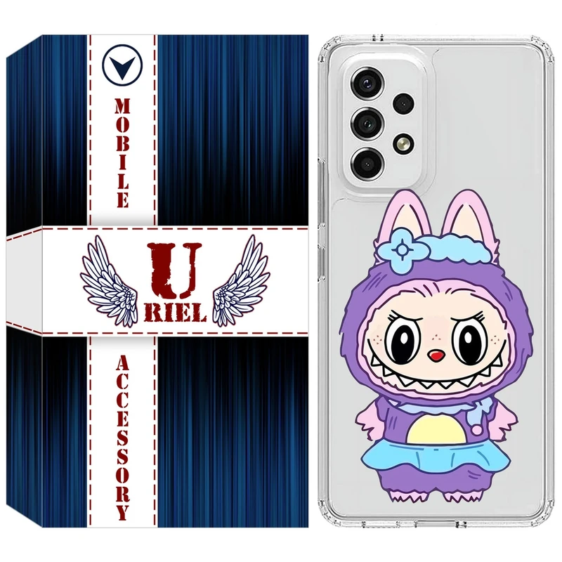 کاور یوریل مدل Clear کد 141 طرح لبوبو Labubu مناسب برای گوشی موبایل سامسونگ Galaxy A52 / A52s