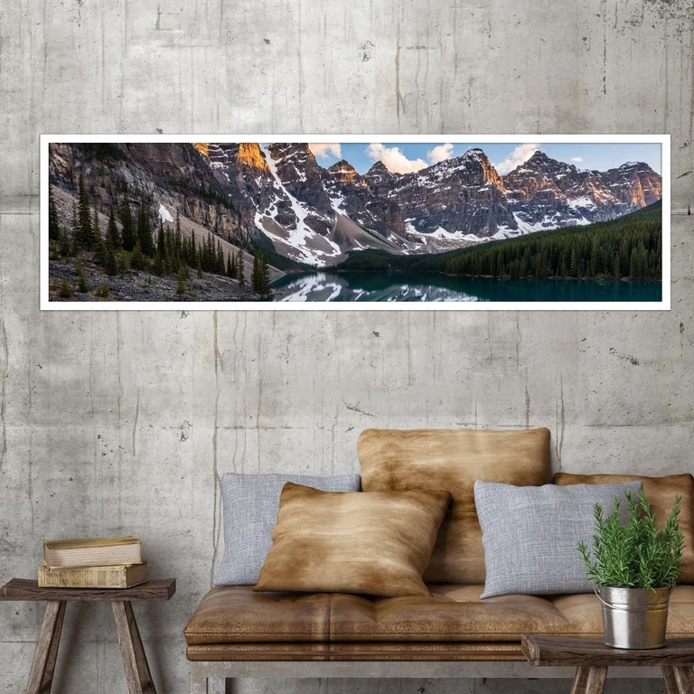 تابلو بکلیت طرح طبیعت دریاچه مدل کشیده W-7675