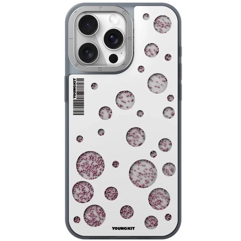 کاور یانگ کیت مدل Polka Dots Quicksand Magsafe مناسب برای گوشی موبایل اپل iphone 15pro