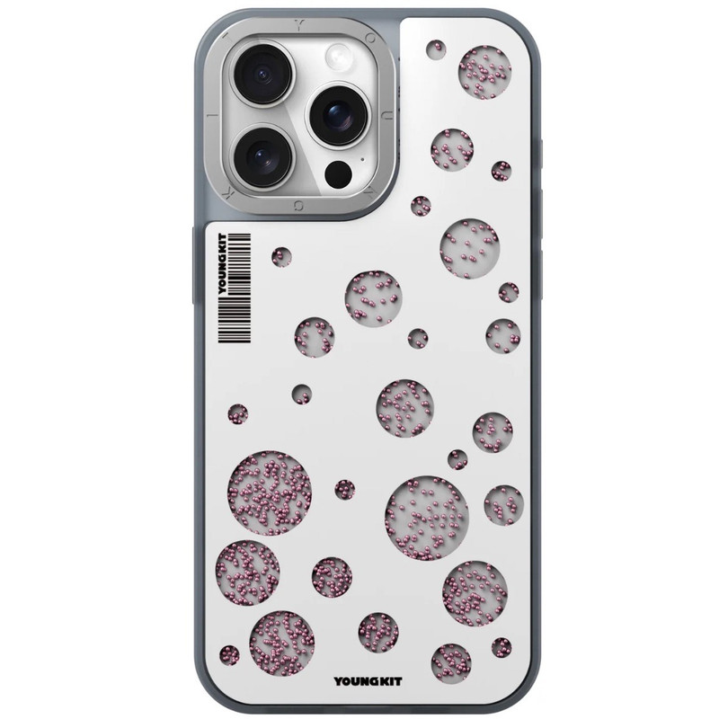 کاور یانگ کیت مدل Polka Dots Quicksand Magsafe مناسب برای گوشی موبایل اپل iphone 15pro