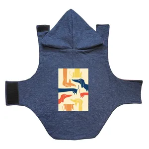 لباس سگ و گربه مدل هانا 2 طرح چاپ دار صورت سگ 14 سایز L