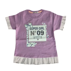 تی شرت آستین کوتاه دخترانه مدل girl3490