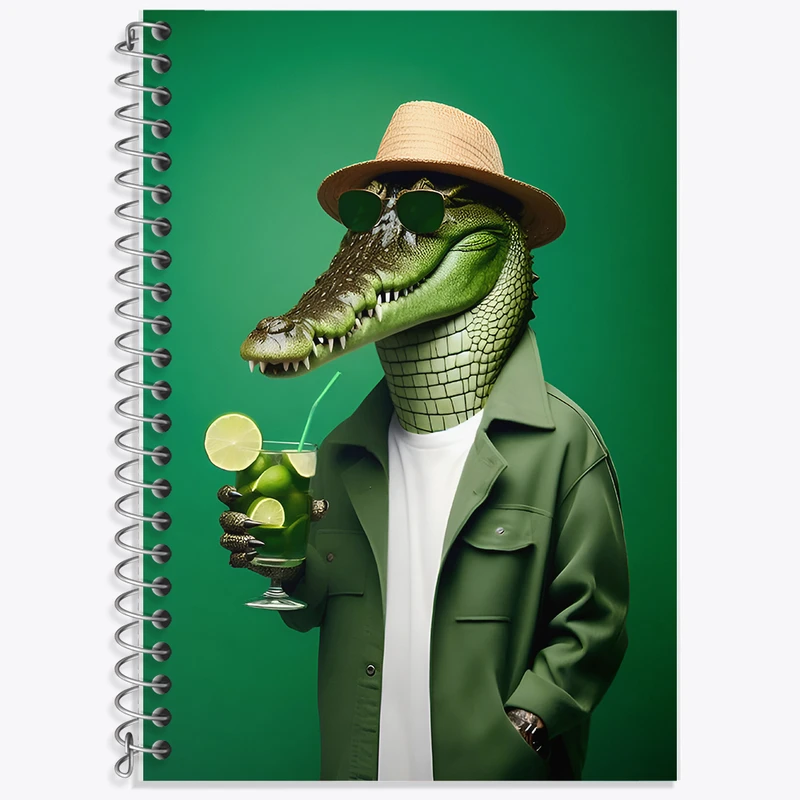 دفتر نت موسیقی 50 برگ خندالو طرح تمساح بامزه کد F7172