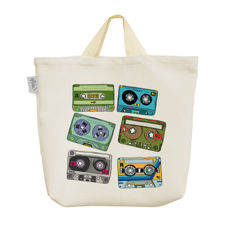 ساک خرید خندالو مدل نوار کاست کد 1870