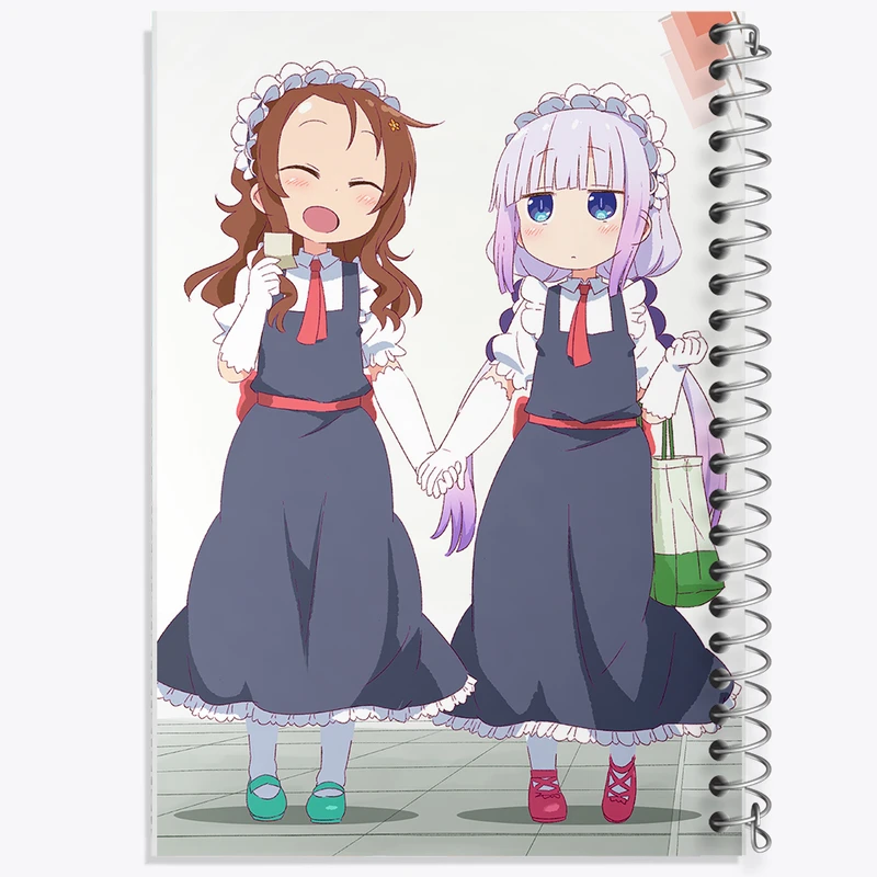 دفتر نت موسیقی 50 برگ خندالو مدل سایکاوا و کانا انیمه اژدهای خدمتکار کوبایاشی کد 36309