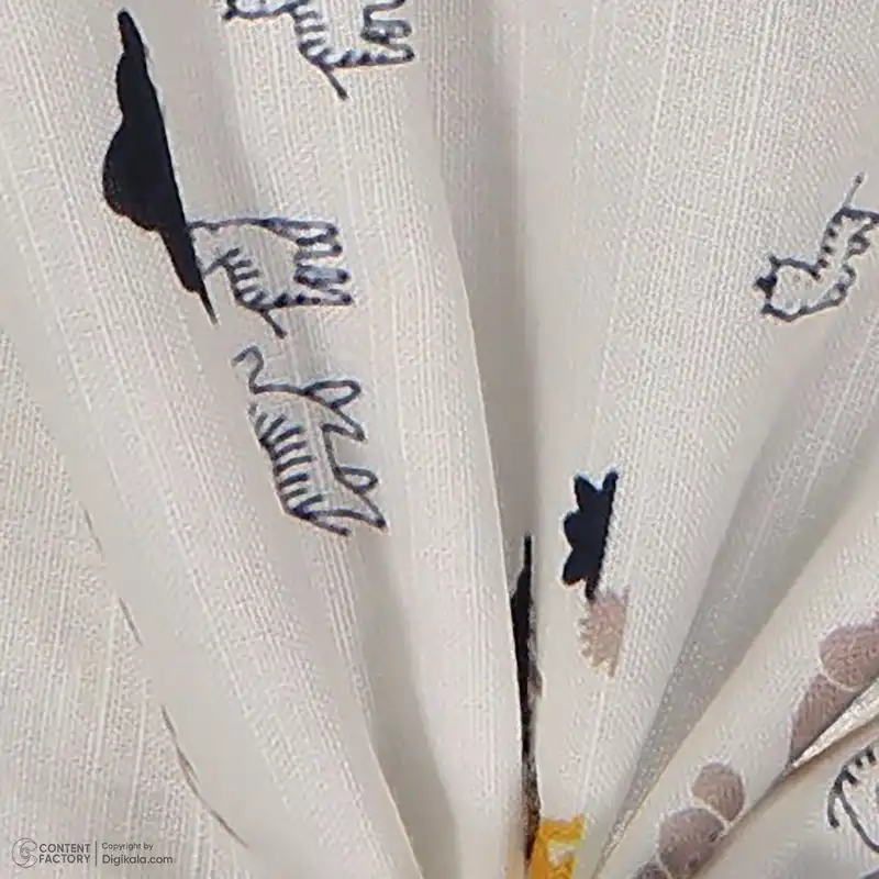 ست پیراهن آستین کوتاه و شلوارک نوزادی ایندیگو مدل 132401 رنگ سفید