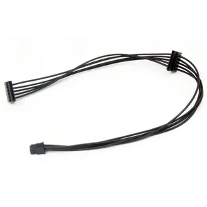 کابل برق 6 پین به 2 پورت ساتا مدل MOLEX طول 0.65 متر 