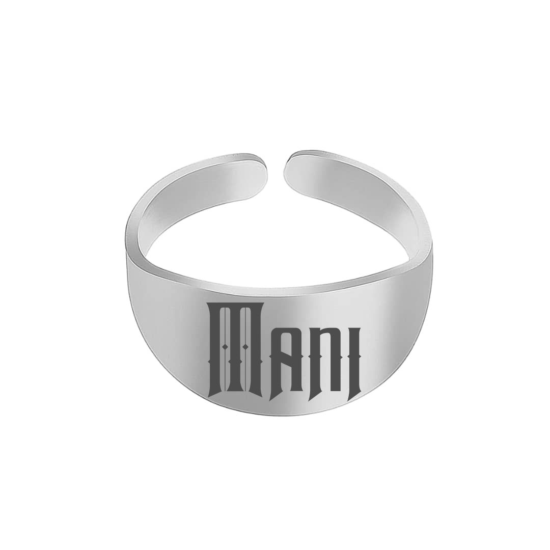 انگشتر نقره مردانه ترمه ۱ مدل مانی کد 353 RSIL