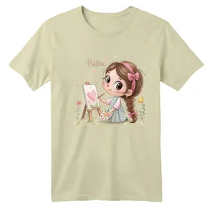 تی شرت آستین کوتاه بچگانه مدل دخترک کد 14