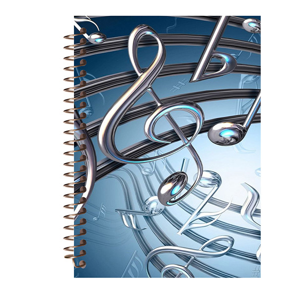 دفتر 50 برگ نت موسیقی مشایخ طرح نت های موسیقی کد G22