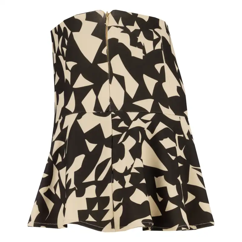 دامن زنانه سرژه مدل 210207 رنگ کرم