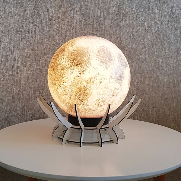 آباژور رومیزی طرح مروارید مدل کره ماه