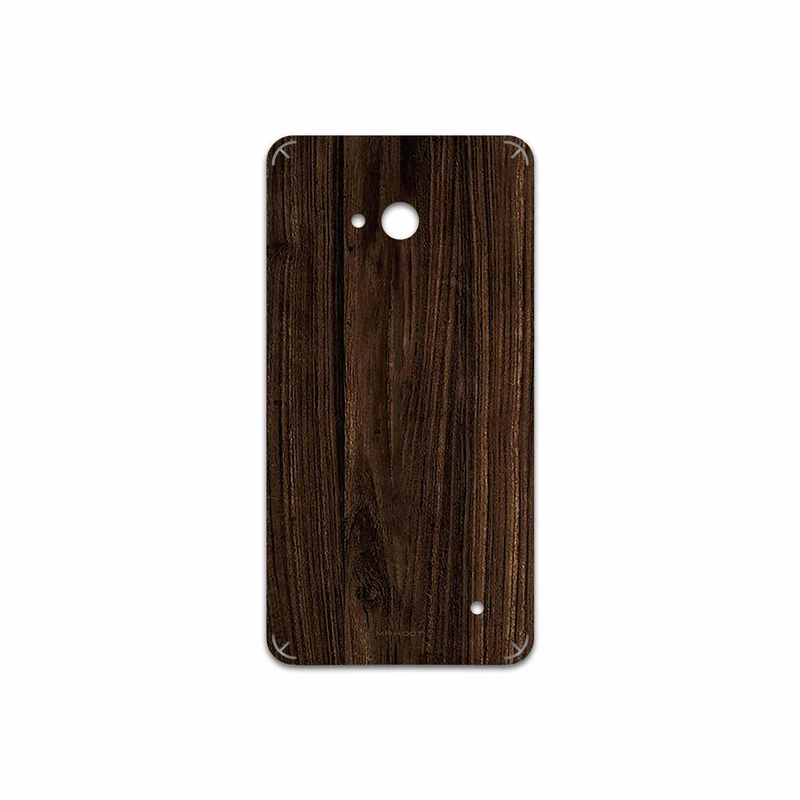 برچسب پوششی ماهوت مدل Dark Walnut Wood مناسب برای گوشی موبایل مایکروسافت Lumia 640