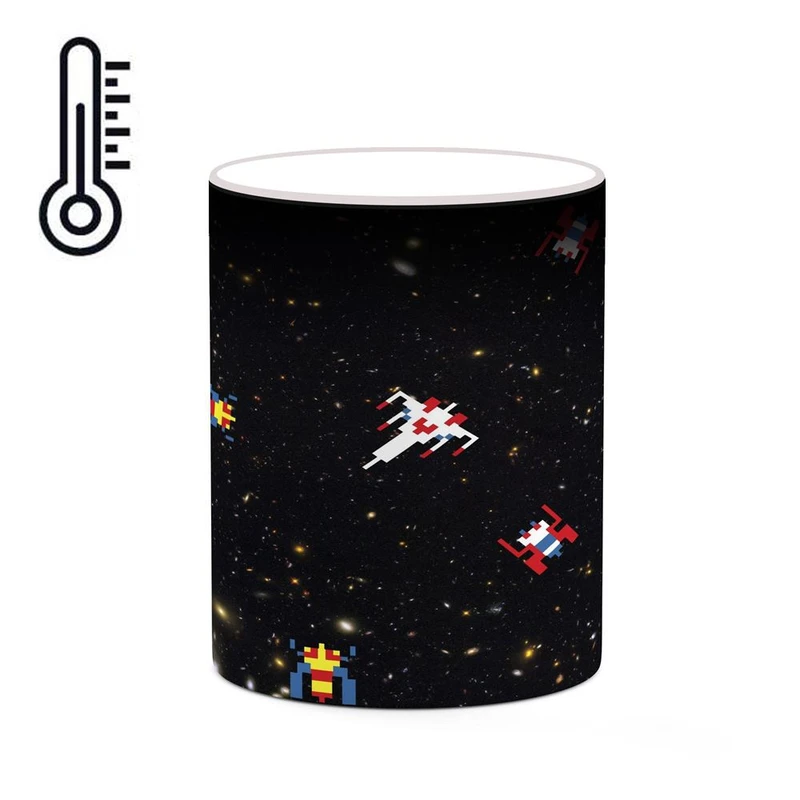 ماگ حرارتی کاکتی مدل بازی گالاگا Galaga کد mgh28580