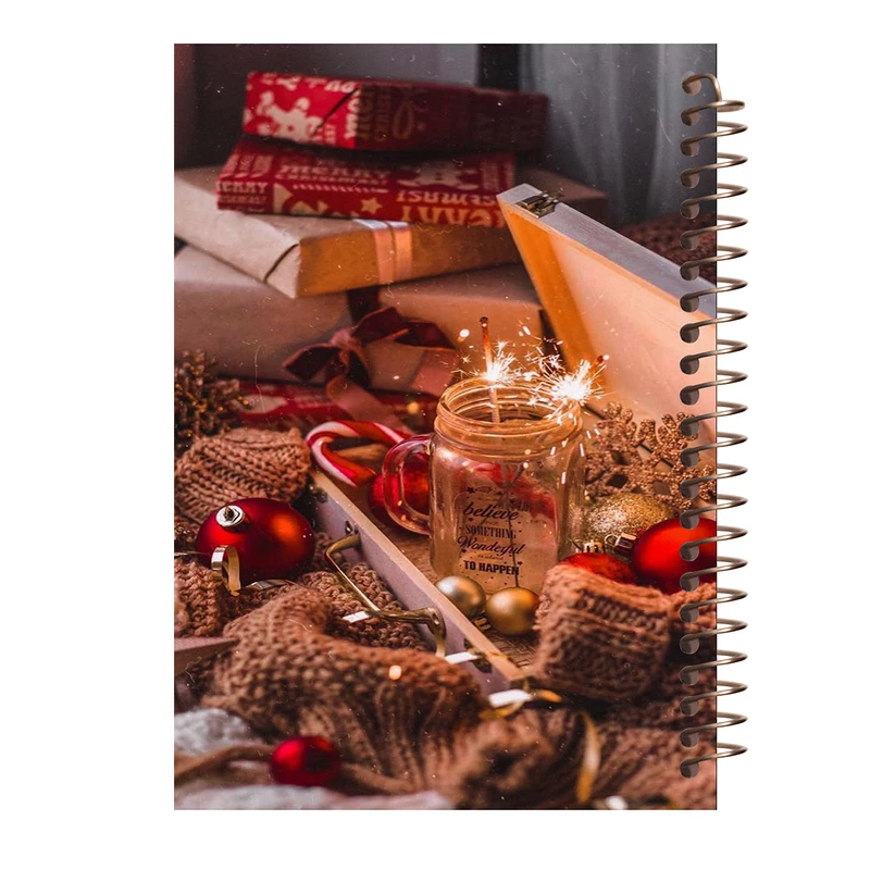 دفترچه یادداشت 100 برگ طرح کریسمس کد O176