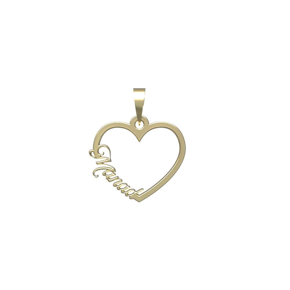 آویز گردنبند طلا 18 عیار زنانه مدوپد مدل اسم ماناد manad کد PB1-11024 -  - 2
