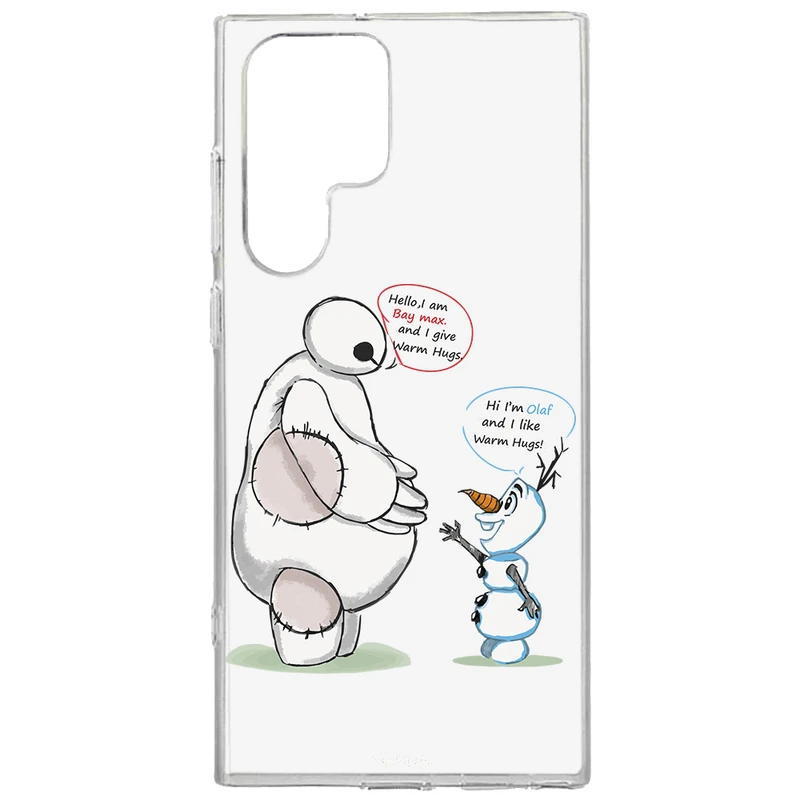 کاور طرح Olaf & Baymax مناسب برای گوشی موبایل سامسونگ Galaxy S22 Ultra