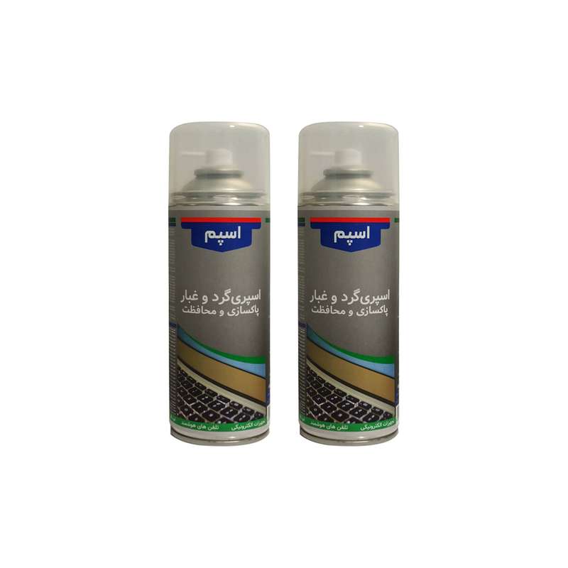 اسپری پاک کننده گردوغبار کیبورد اسپم مدل rg2 حجم 400 میلی لیتر مجموعه 2 عددی