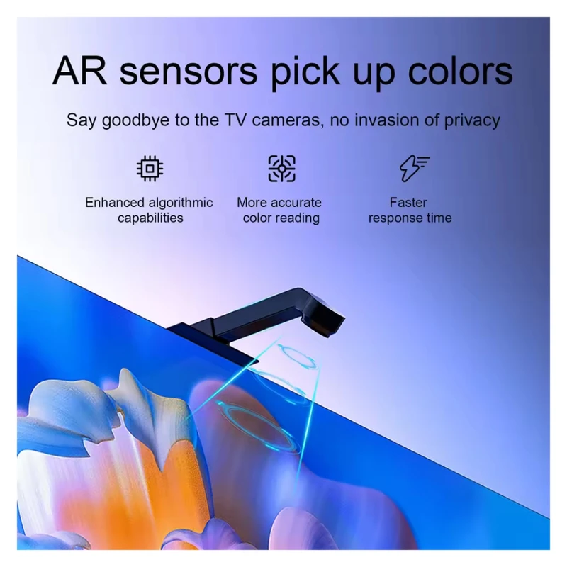 عکس شماره 12 : ریسه ال ای دی دریم لایت مدل پشت تی وی rgb طول 2.5 متر به همراه سنسور چشمی