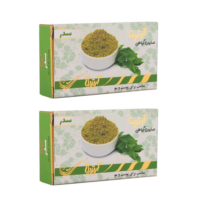 صابون شستشو آرترینا مدل سدر وزن 120 گرم مجموعه 2 عددی