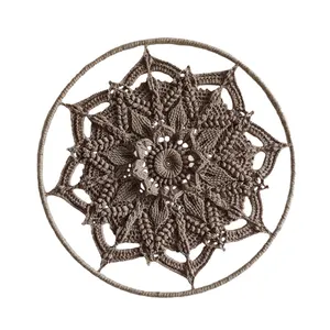 دیوارکوب بافتنی طرح ماندالا ادل