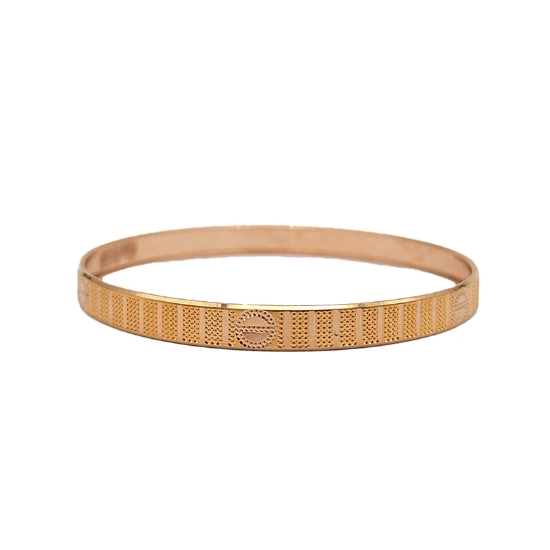 النگو طلا 18 عیار زنانه گالری طلای پیرعطا مدل کارتیر تراش کد MR2350tk1g سایز 1