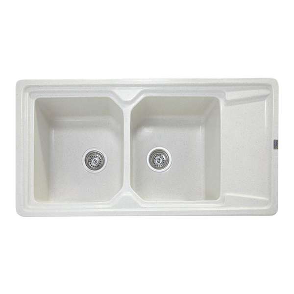 سینک ظرفشویی گرانیت آونکس مدل بسنی دو لگن توکار سینک ظرفشویی گرانیت آونکس مدل بسنی دو لگن توکار