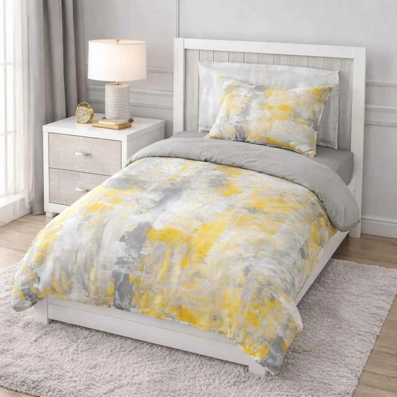 سرویس خواب 1 نفر 4 تکه مدل آبرنگی