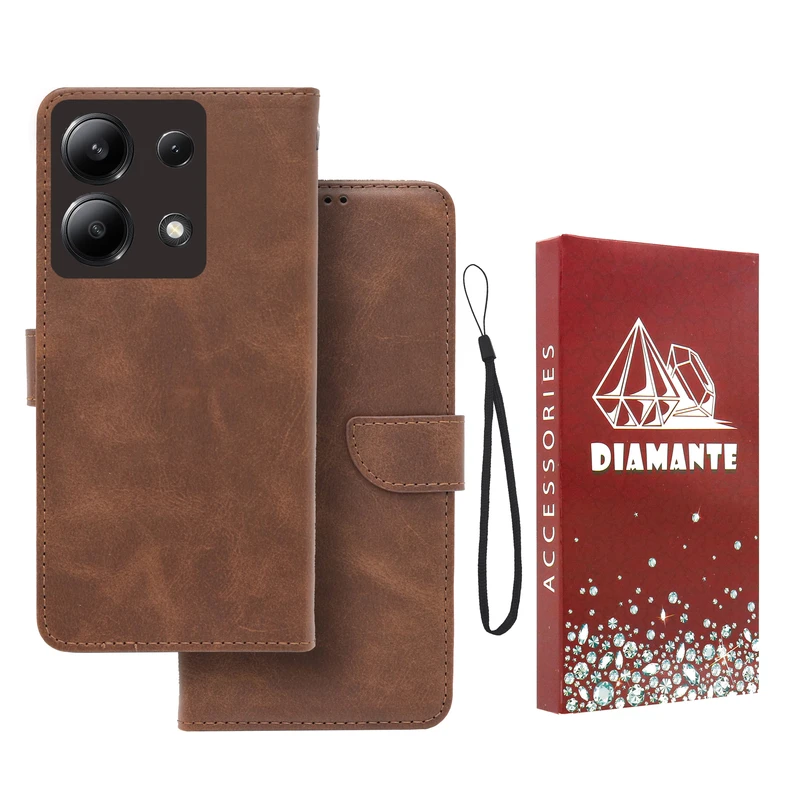 کیف کلاسوری دیامانته مدل Band Rd مناسب برای گوشی موبایل شیائومی Redmi Note 14s به همراه بندآویز