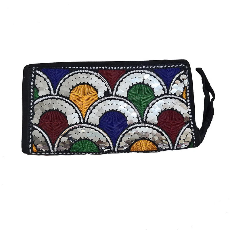 کیف دستی دست دوز زنانه مدل  پولک دوزی سوزندوزی