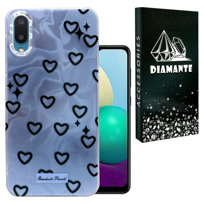 کاور دیامانته مدل Ghalbi Bk مناسب برای گوشی موبایل سامسونگ Galaxy A022