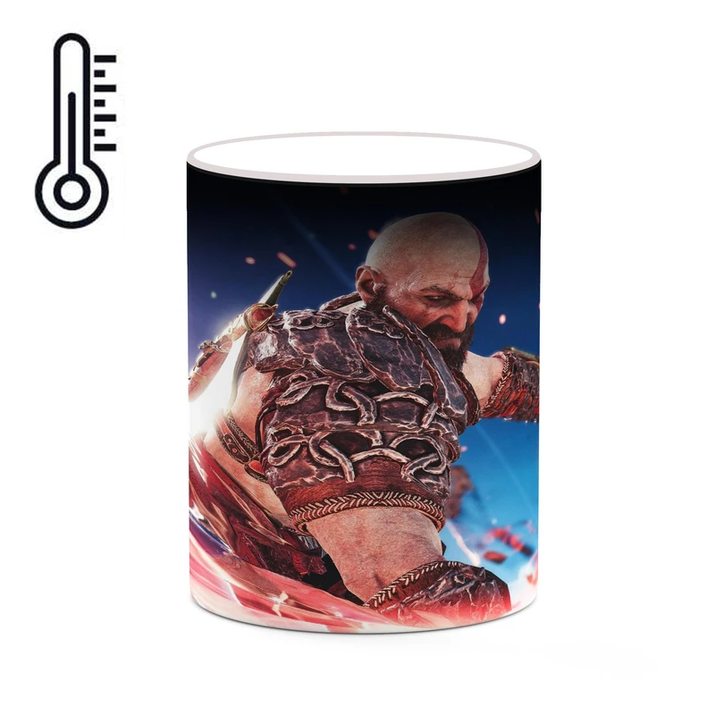 ماگ حرارتی کاکتی طرح گاد آف وار God Of War مدل mgh40646